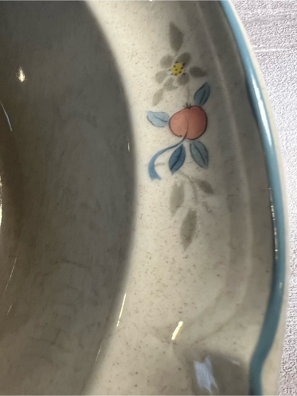 International Tableworks Marmalade Vintage Goose 9" Serving Bowl 90s Cottagecore - Picture 3 of 5
